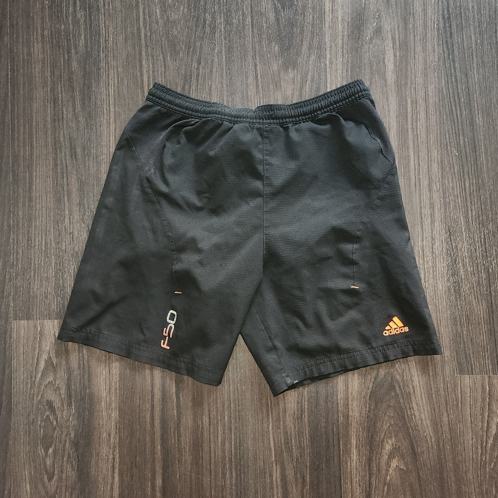 black adidas shorts